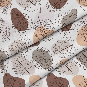 Tkanina Monstera Lineart