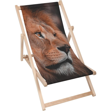 Leżak drewniany Lion Profile