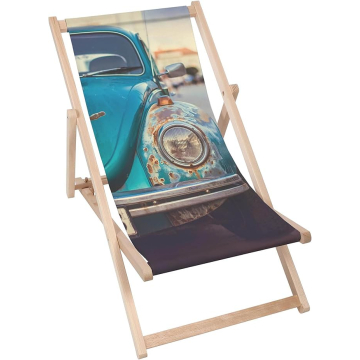 Leżak drewniany Old Blue Car