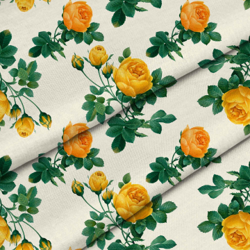 Tkanina Yellow Roses