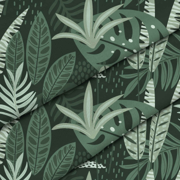 Tkanina Tropical Green Jungle