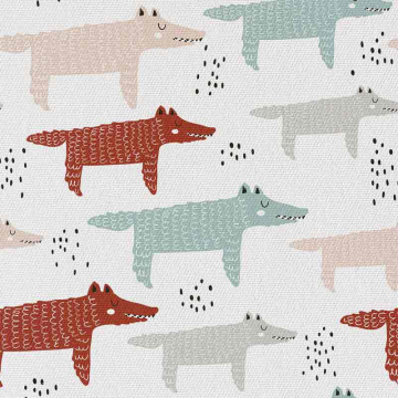 Tkanina Sleeping Wolves