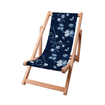 Leżak drewniany Blue Botanical