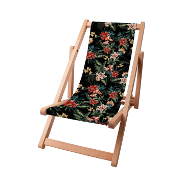 Leżak drewniany Dark Jungle Exotic