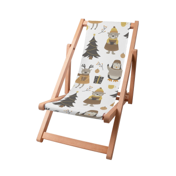 Leżak drewniany Christmas Forest Animal