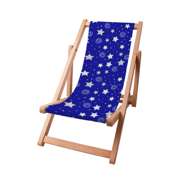 Leżak drewniany Night Sky Pattern
