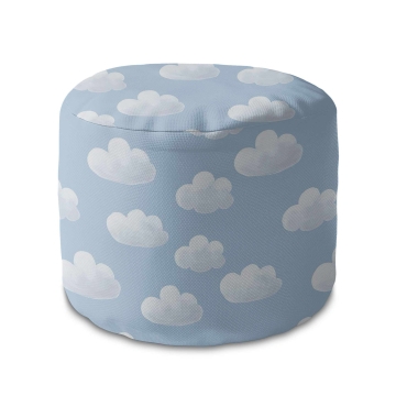 Puf okrągły podnóżek Blue Clouds