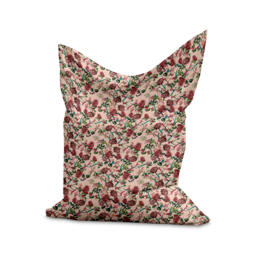Puf Pillow Dark Jungle Pink