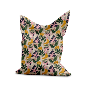 Puf Pillow Collage Floral