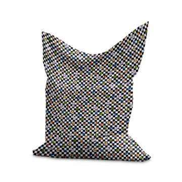 Puf Pillow Checkered Insect