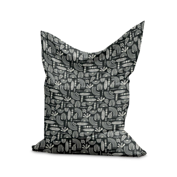 Puf Pillow Artistic Abstract Art