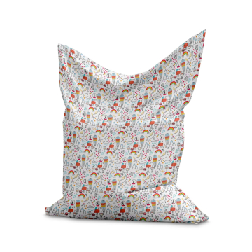 Puf Pillow Rainbow Unicorns