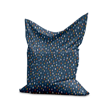 Puf Pillow Colorful Rain