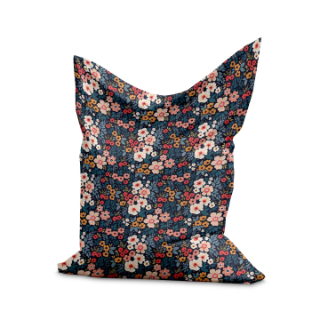 Puf Pillow Colorful Flowers