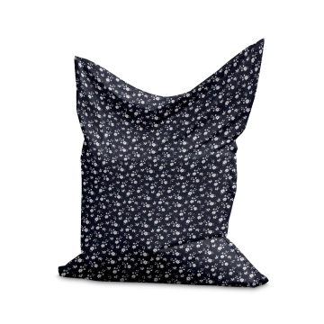 Puf Pillow Small Flowers on Dark
