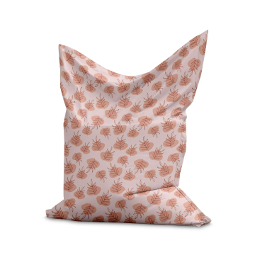 Puf Pillow Botanical Flowers and Leaves
