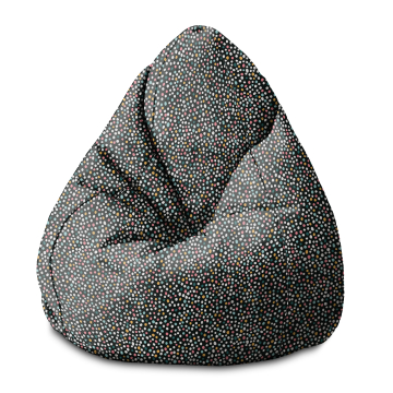 Puf Pearshape Multicolor Polka Dots