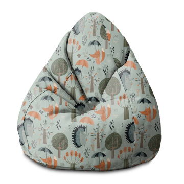 Puf Pearshape Autumn Forest
