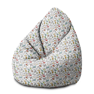 Puf Pearshape Cartoon Creepy Cat