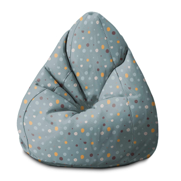 Puf Pearshape Colorful Dots
