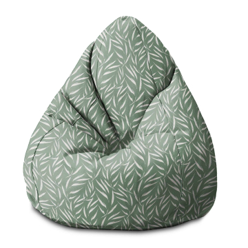 Puf Pearshape Abstract Brush Leaves