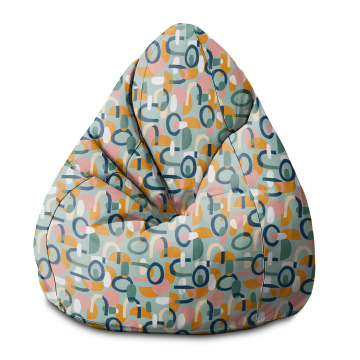 Puf Pearshape Abstract Cut Out