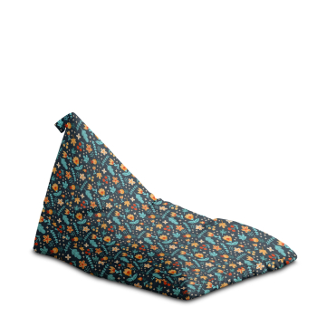  Puf Triangle Scattered Flowers