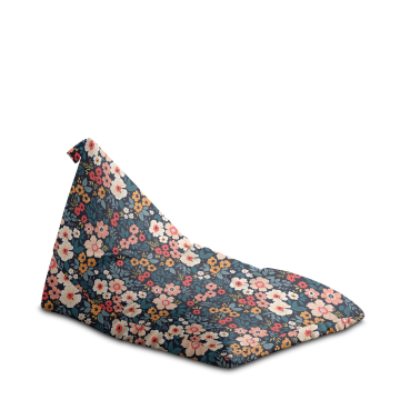 Puf Triangle Colorful Flowers