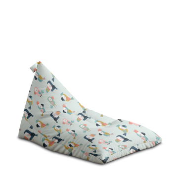 Puf Triangle Cute Parrots
