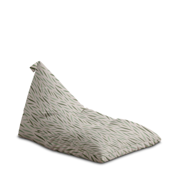 Puf Triangle Green Leaves Pattern