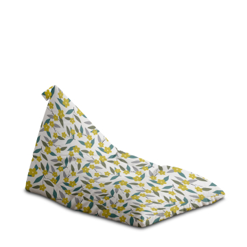 Puf Triangle Lemon Flowers