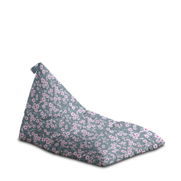 Puf Triangle Small Pink Flowers