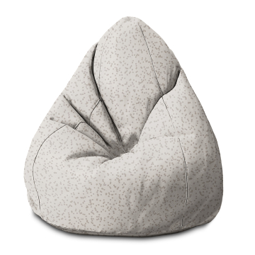 Puf Pearshape Beige Dots
