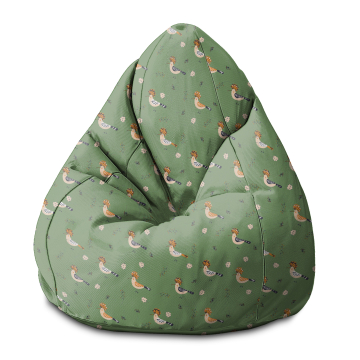 Puf Pearshape Birds and Berries