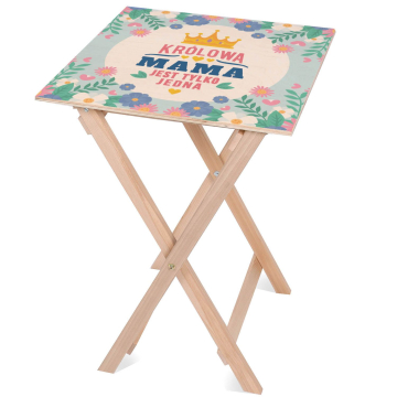 Stolik drewniany Królowa Mama