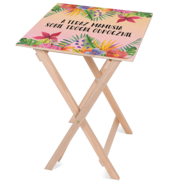 Stolik drewniany Mamusia sobie odpocznie