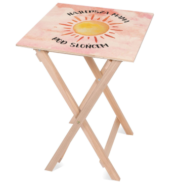 Stolik drewniany Najlepsza Mama pod słońcem