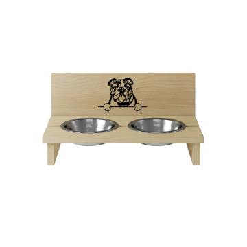 Stojak na miskę dla psa Bulldog