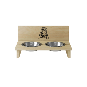 Stojak na miskę dla psa Chinese Shar-Pei