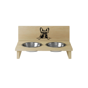 Stojak na miskę dla psa French Bulldog