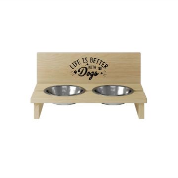 Stojak na miskę dla psa Life is Better with a Dog2