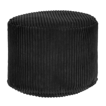 Puf okrągły podnóżek Lincoln Black Beauty