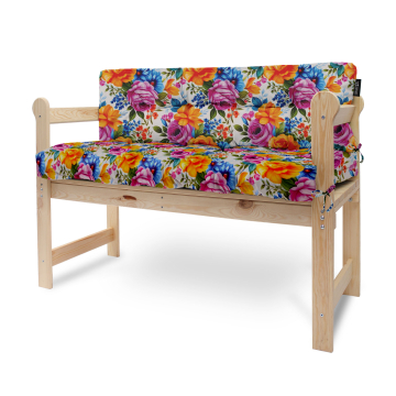 Komplet poduszek na ławkę ogrodową Petals in the Sun