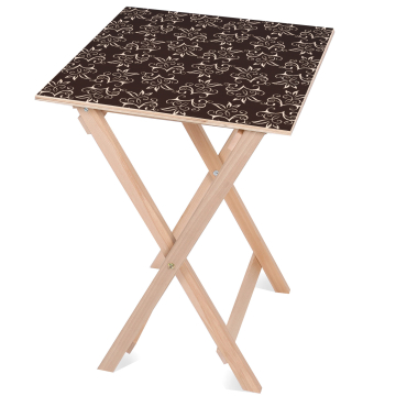 Stolik drewniany Kwiaty Białe