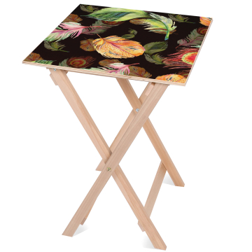 Stolik drewniany Feathers on Black