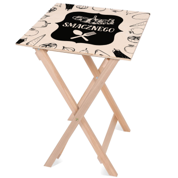 Stolik drewniany Smacznego