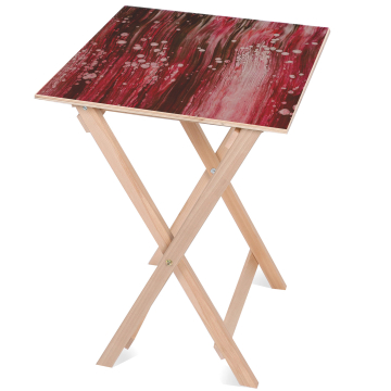 Stolik drewniany Smudges Red