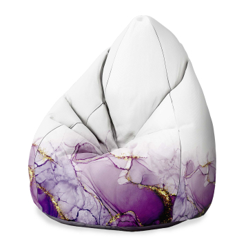 Puf Pearshape Watercolor Abstract Violet