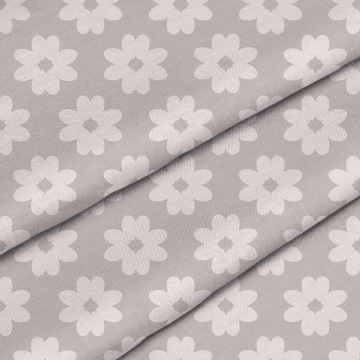 Tkanina Daisies on Grey