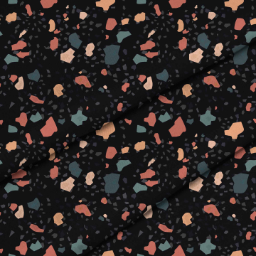 Tkanina Dark Terrazzo